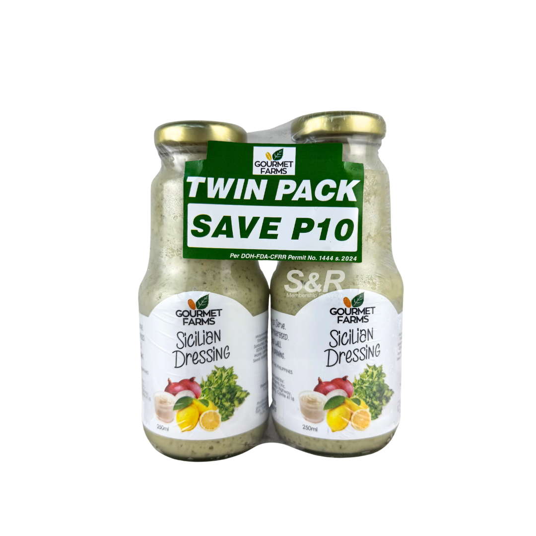 Gourmet Farms Sicilian Dressing 2x250mL